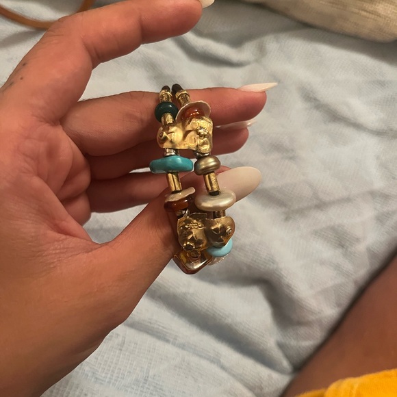 Misani Pageo 18k gold bracelet with pearls and turquoise - Picture 6 of 8